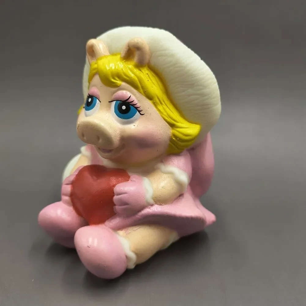 Vintage 1989 Remco Muppet Babies Miss Piggy Squeeze/Squeaky Bath Toy NWOP